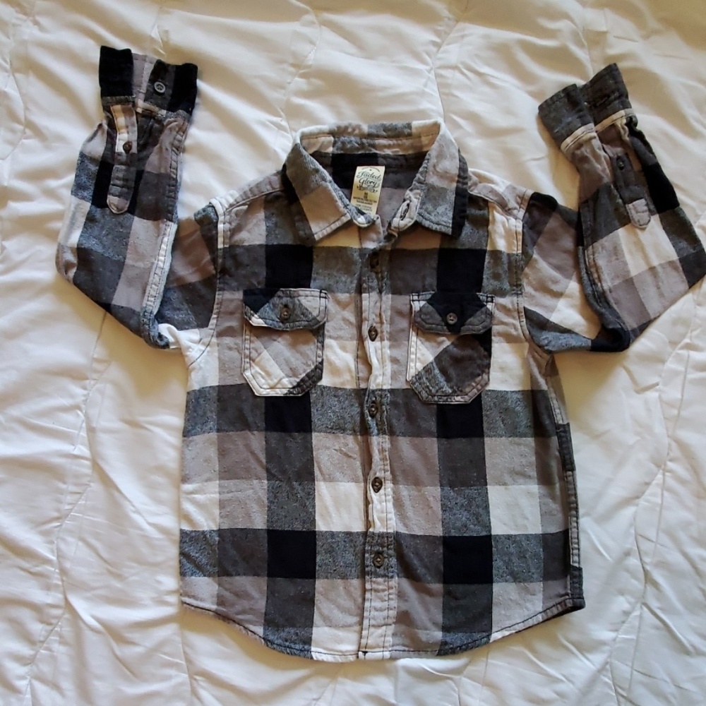 Boys button down flannel
